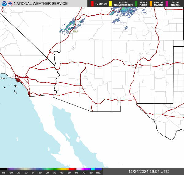 Weather radar map