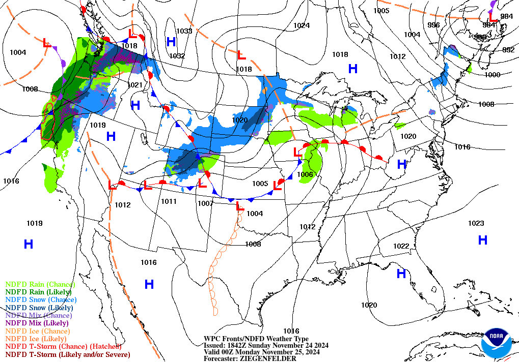 Weather radar map